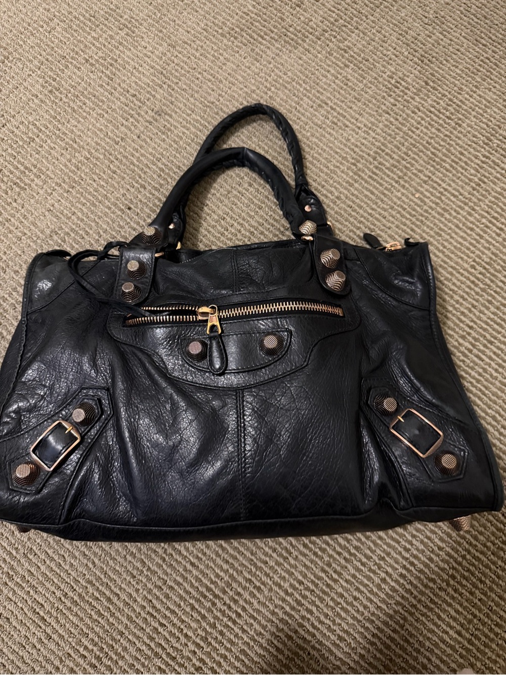 Balenciaga city bag large stud